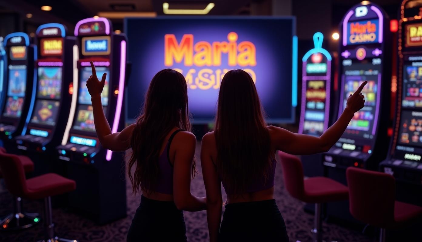 Venner jubler i moderne casino